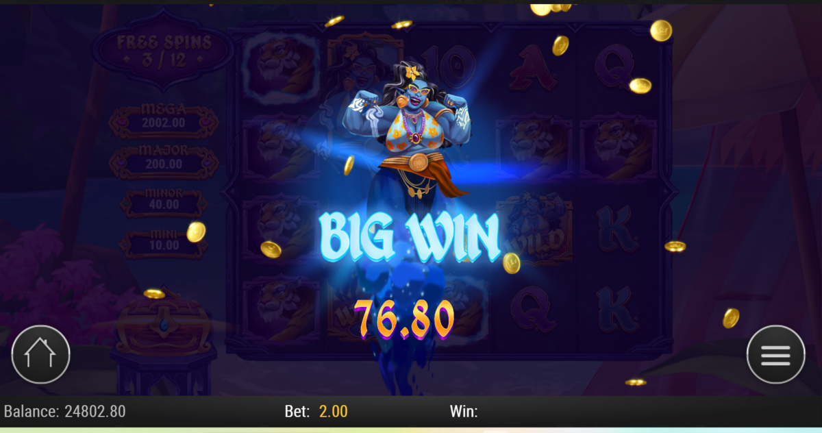Big win in 1001 Mystery Genie Fortunes by Play'n GO