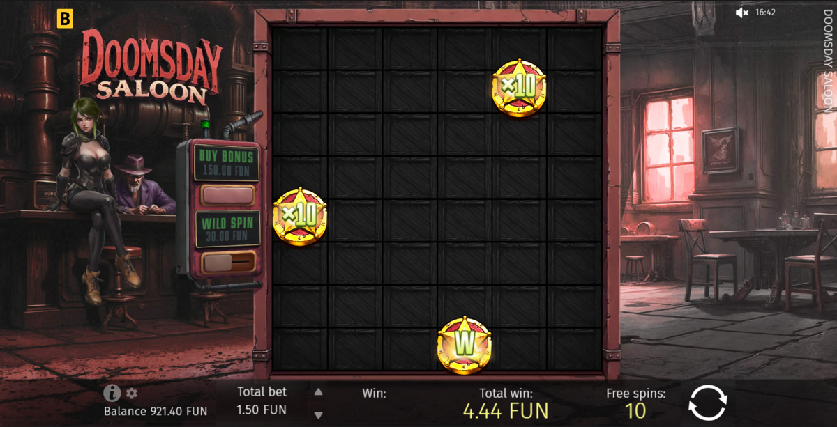 free spins in Doomsday Saloon by BGaming
