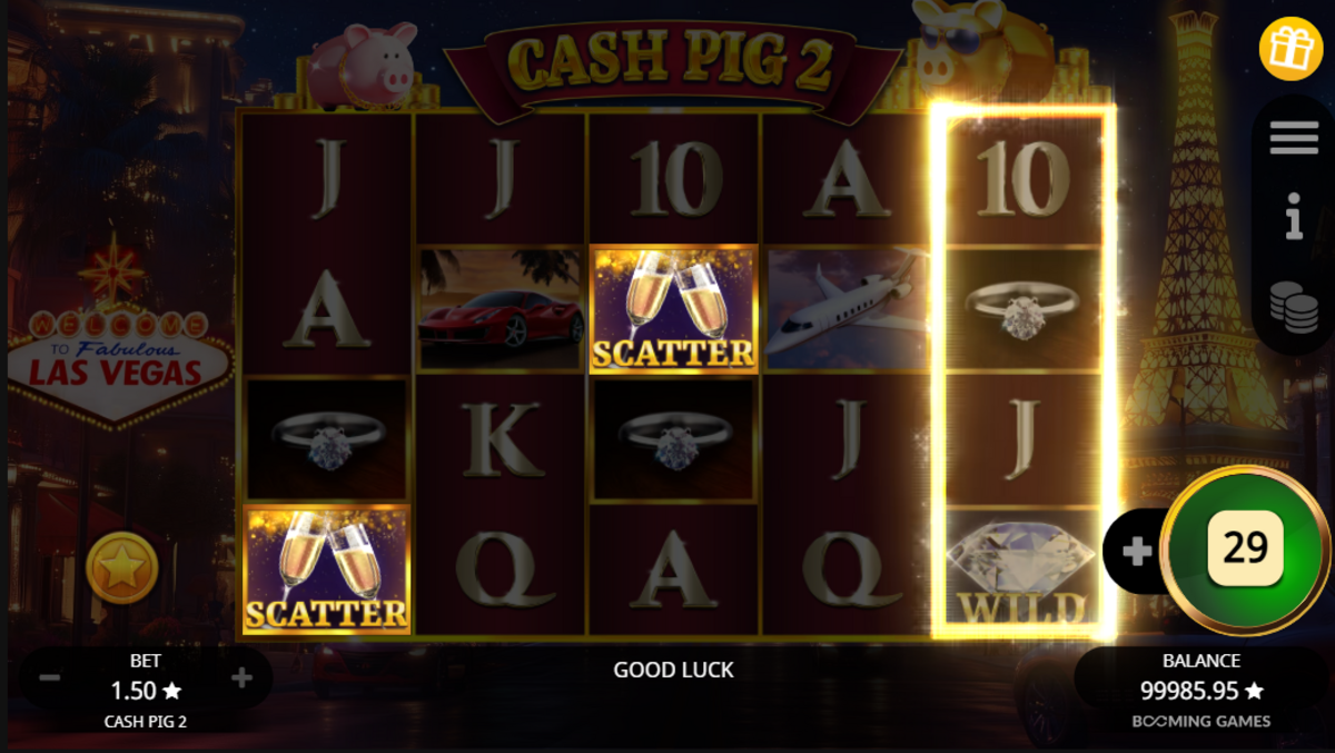 scatter symbols in Cash Pig 2 by Booming Games