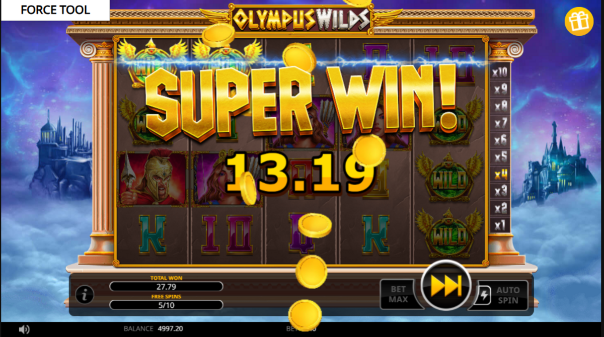 Super win in Olympus Wilds by SwinttSelect