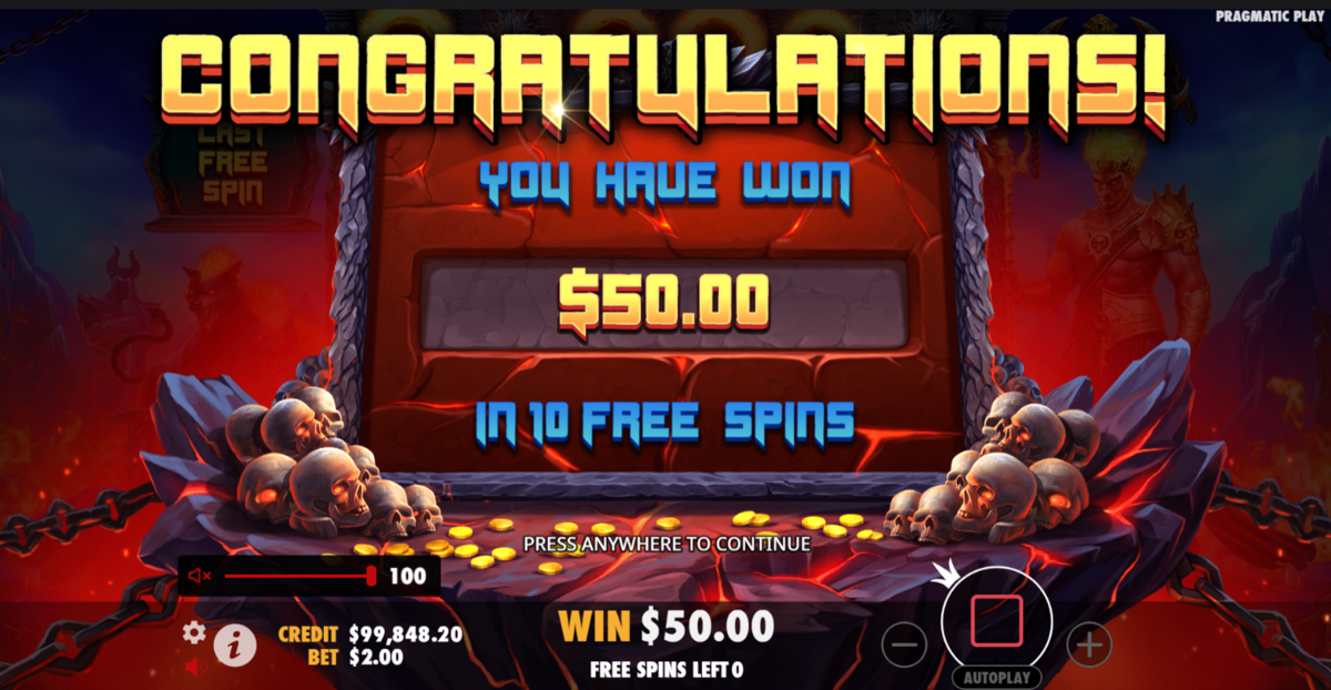A win in Gates of Hades by Pragmatic Play