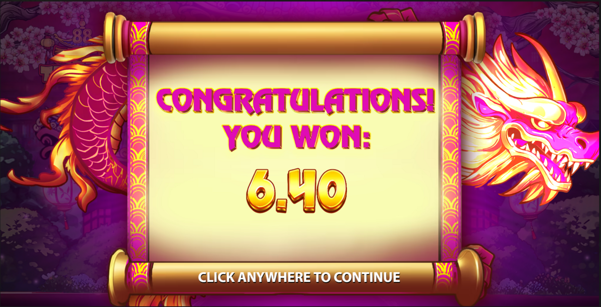 A win in Tiger Temple 88 by Stakelogic