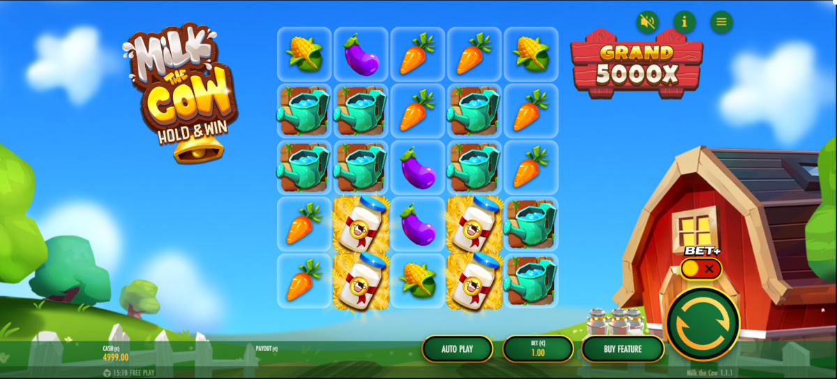 Base game of Milk the Cow by Thunderkick