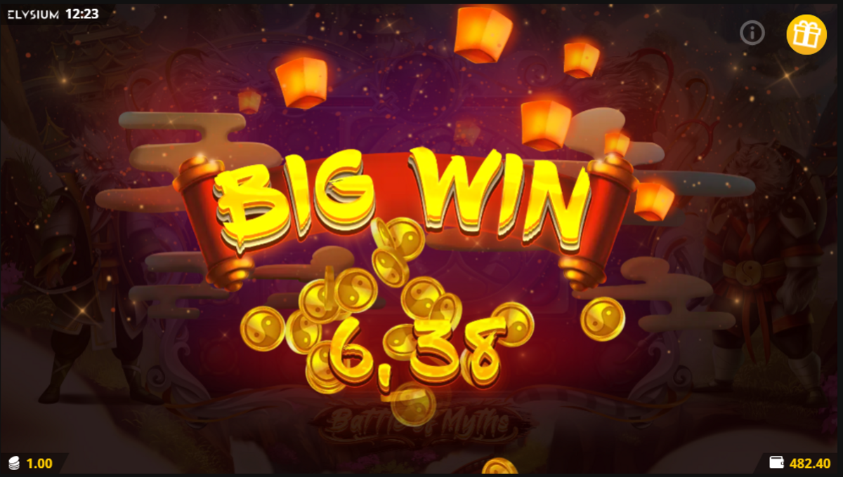 Big win in Myths by Elysium Studios – Driven by Swintt