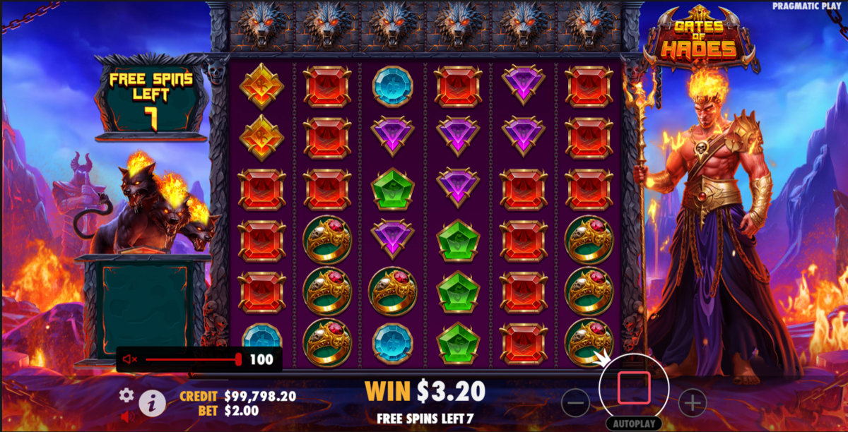 Free spins in Gates of Hades by Pragmatic Play