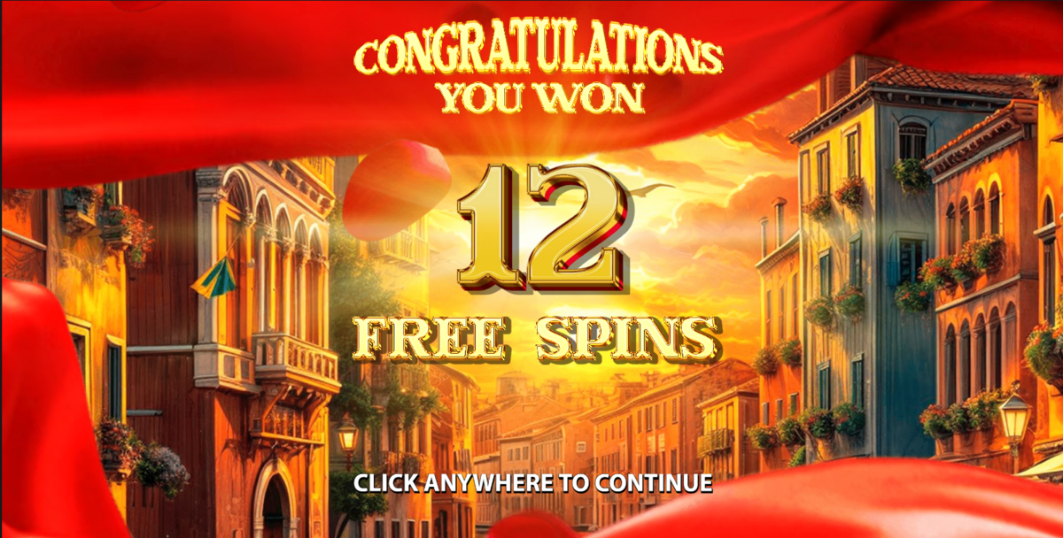 Free spins won in Dolce Far Niente by Stakelogic