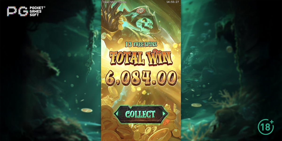 Total win in Dead Man’s Riches by PG Soft
