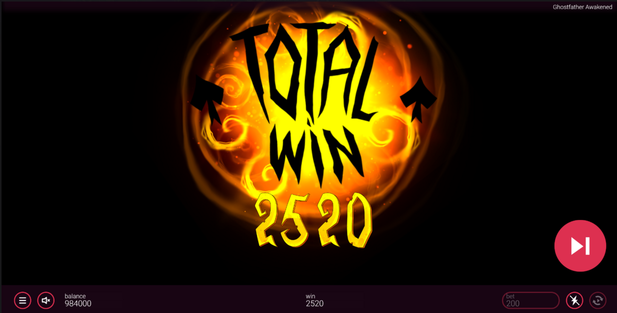 Total win in Ghostfather Awakened by Peter & Sons