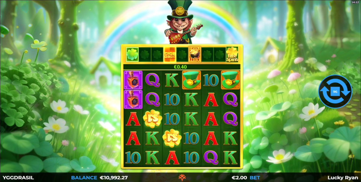 base game of Lucky Ryan GigaBlox by Yggdrasil