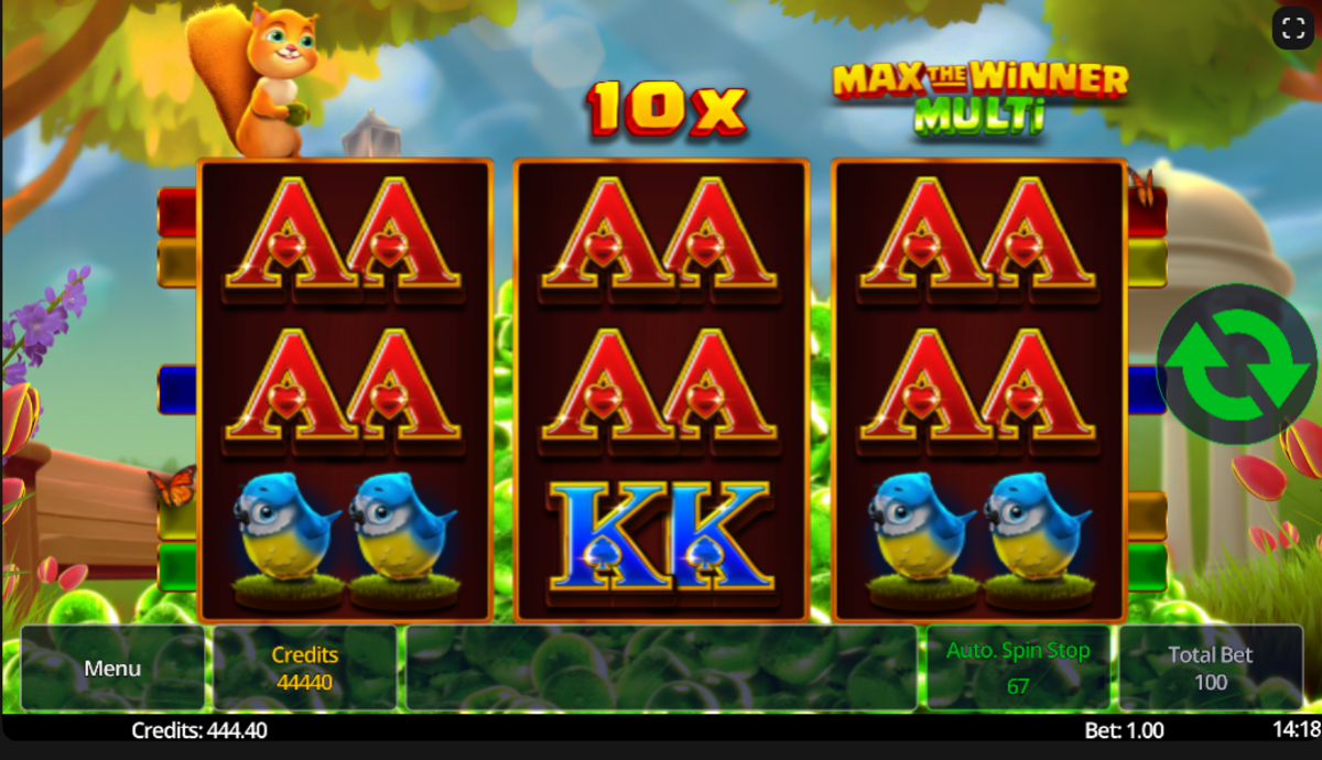 progressive multiplier in Max The Winner Multi by Swintt