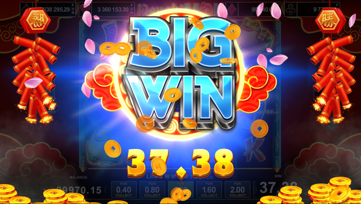 A big win in Wenshi Lion by Amusnet