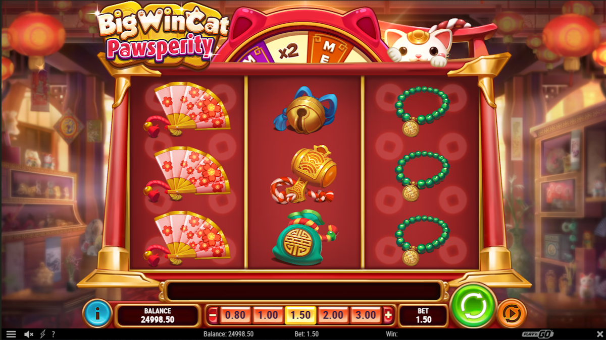 Base game of Big Win Cat Pawsperity by Play'n GO