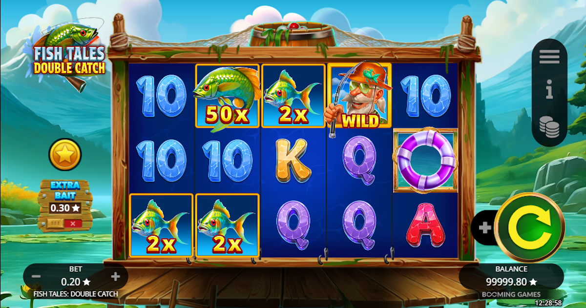 Base game of Fish Tales Double Catch from Booming Games