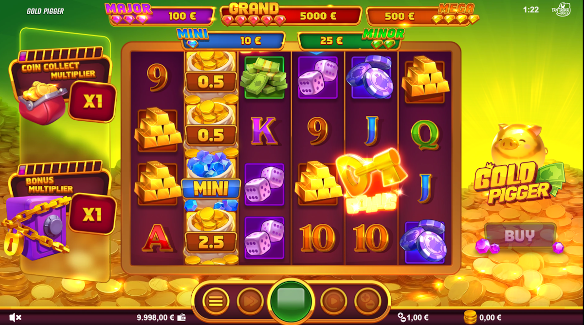 Base game of Gold Pigger by SlotMatrix