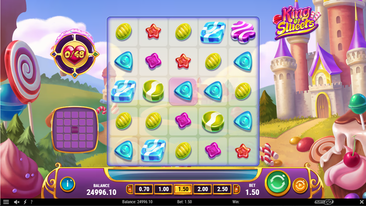 Base game of King of Sweets by Play’n GO