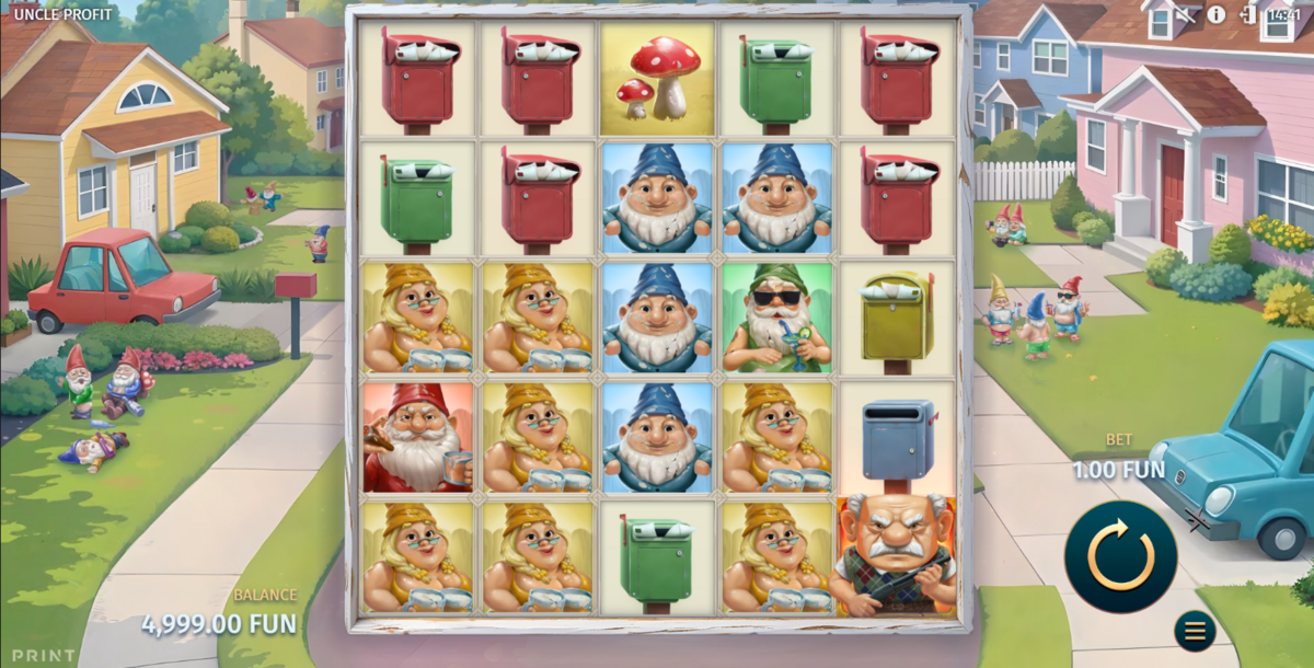 Base game of Uncle Profit by Print Studious