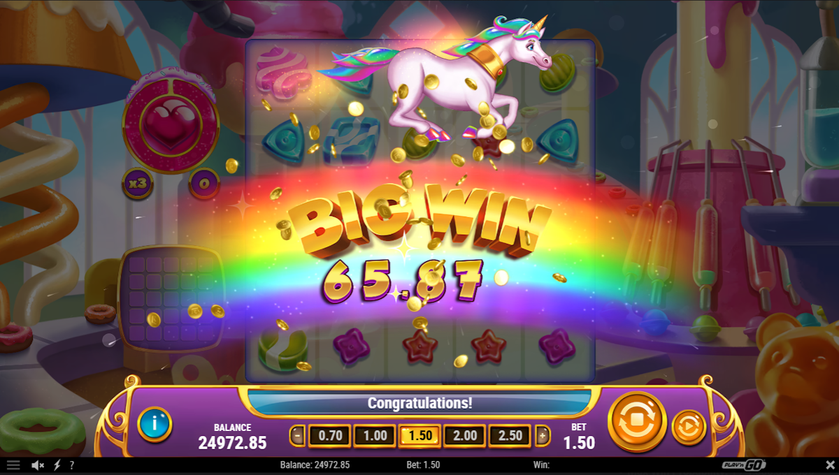 Big win in King of Sweets by Play’n GO