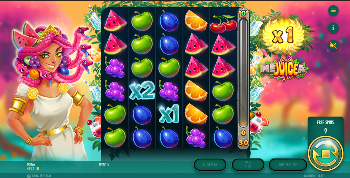 Bonus game in MeJUICEa by Thunderkick