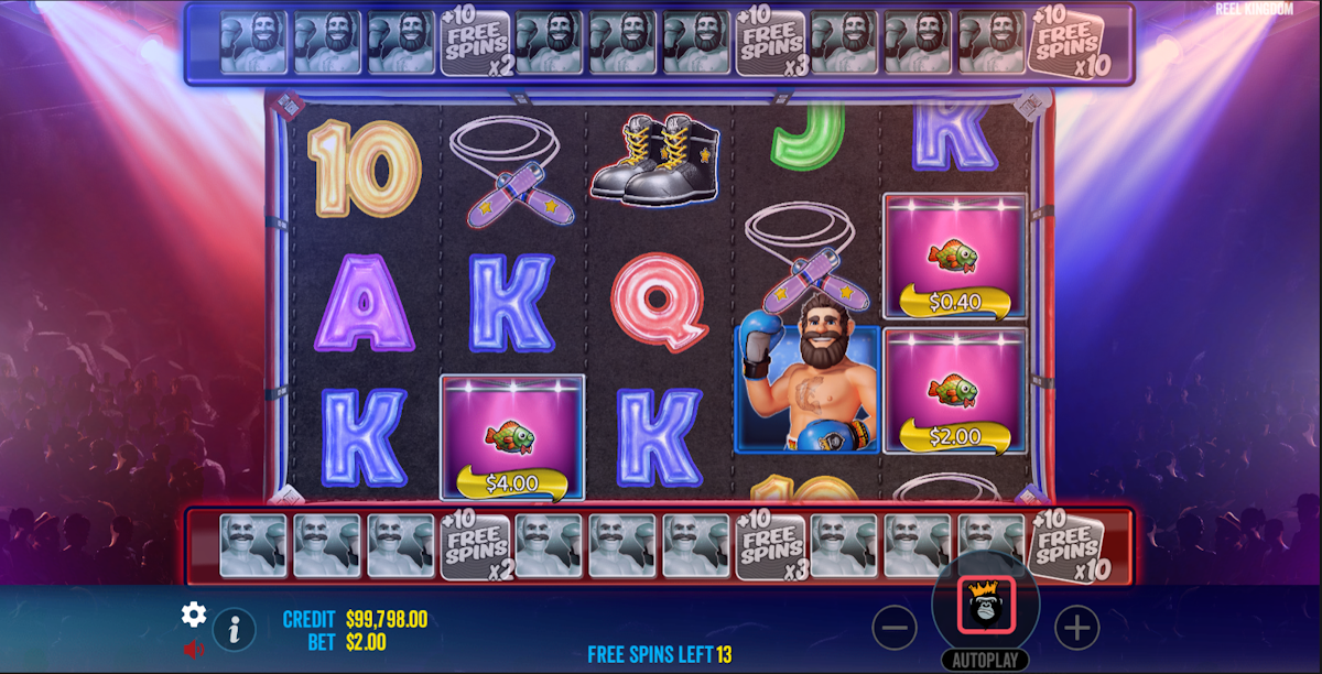 Free spins in Big Bass Boxing Bonus Round by Pragmatic Play