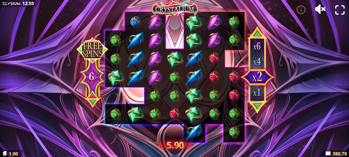 Free spins in Crystalium by Elysium Studios