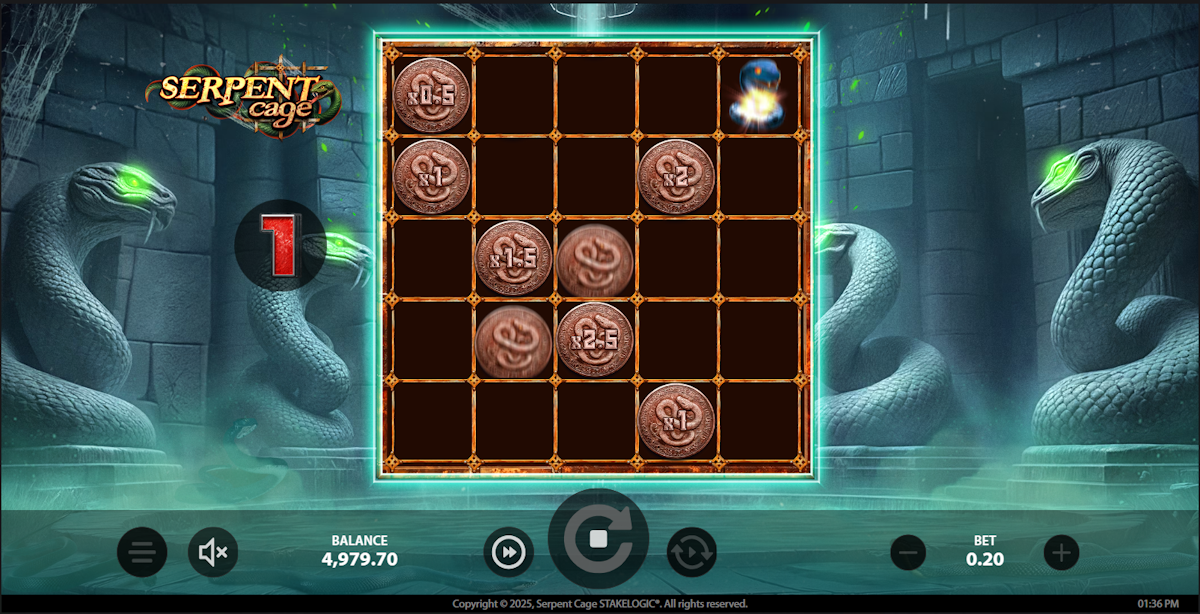 Hold 'n' Win in Serpent Cage by Stakelogic