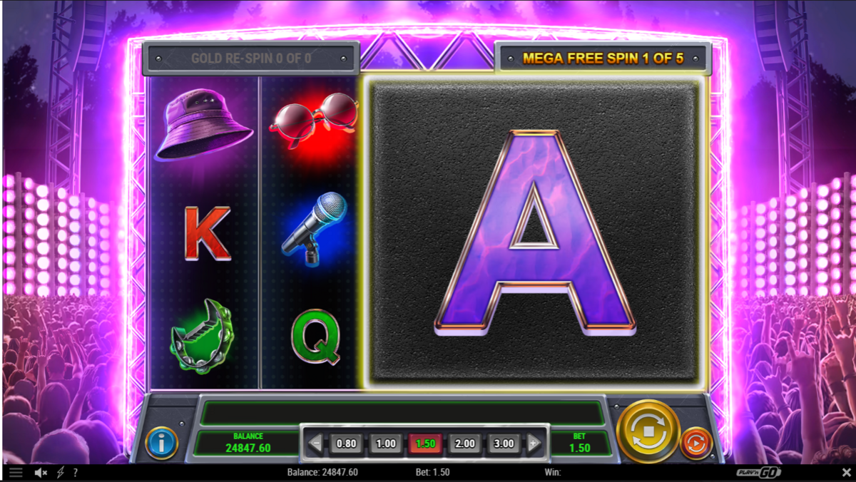Mega free spins in City of Sound by Play’n GO
