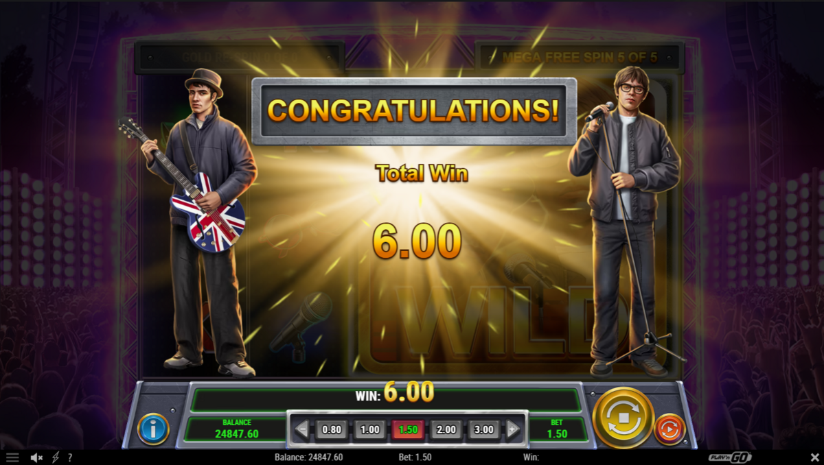 Total win in City of Sound by Play’n GO