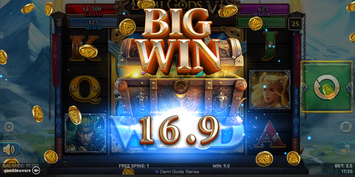 A big win in Demi Gods VI Hold & Hit by Spinomenal
