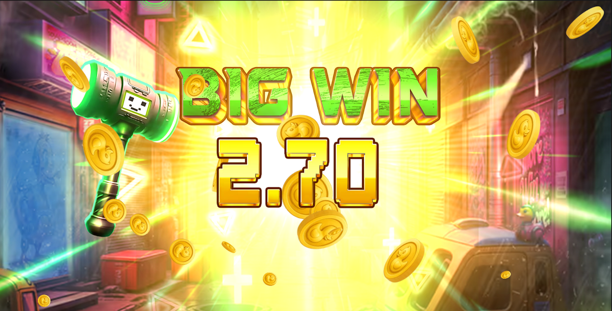 A big win in Turbo Duck by Stakelogic