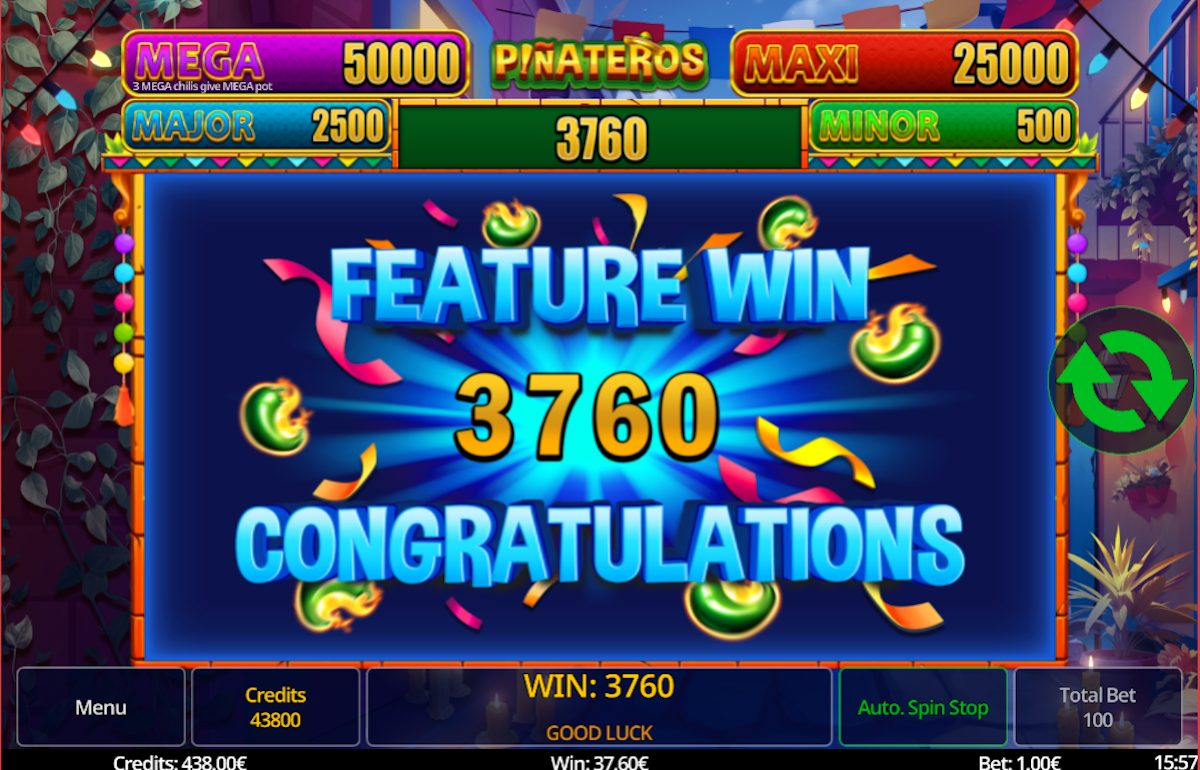 A feature win in Piñateros by Swintt
