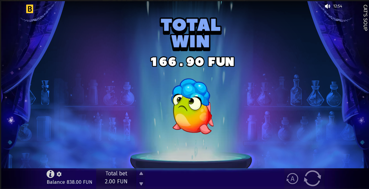 Total win in Cat’s Soup by BGaming