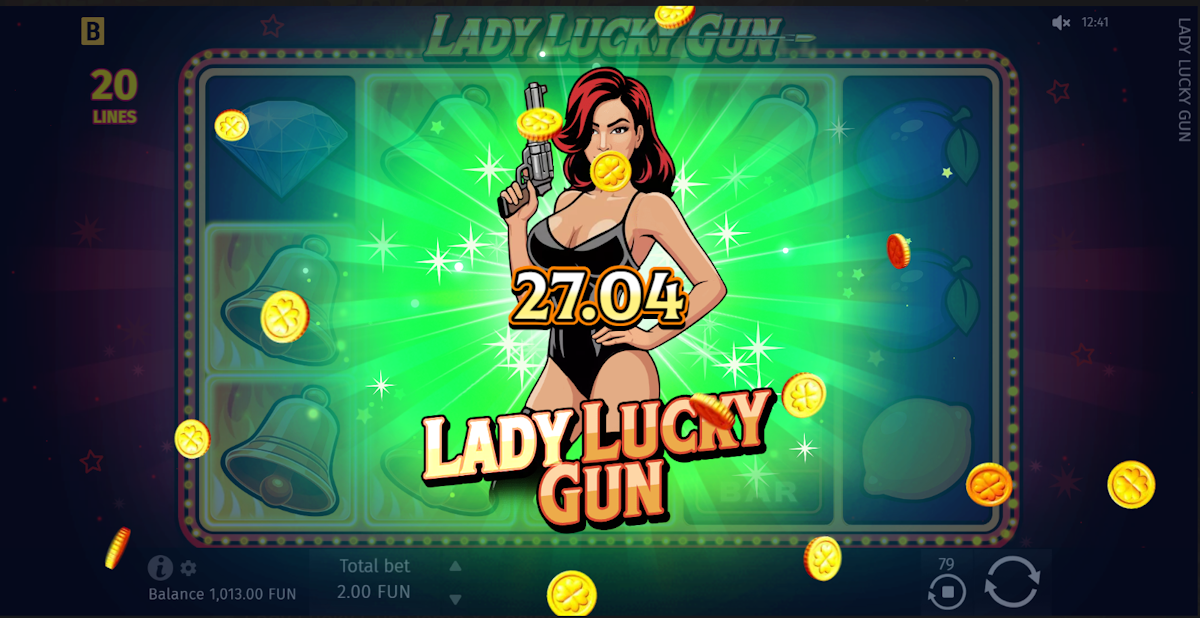 A win in Lady Lucky Gun by BGaming