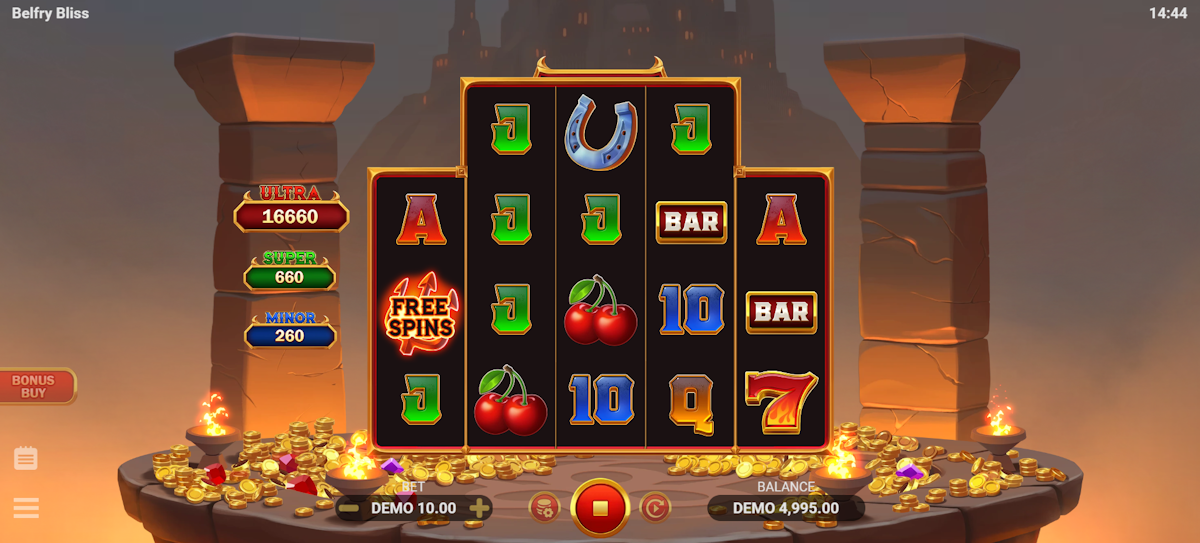 Base game of Belfry Bliss Hold and Win by Evoplay