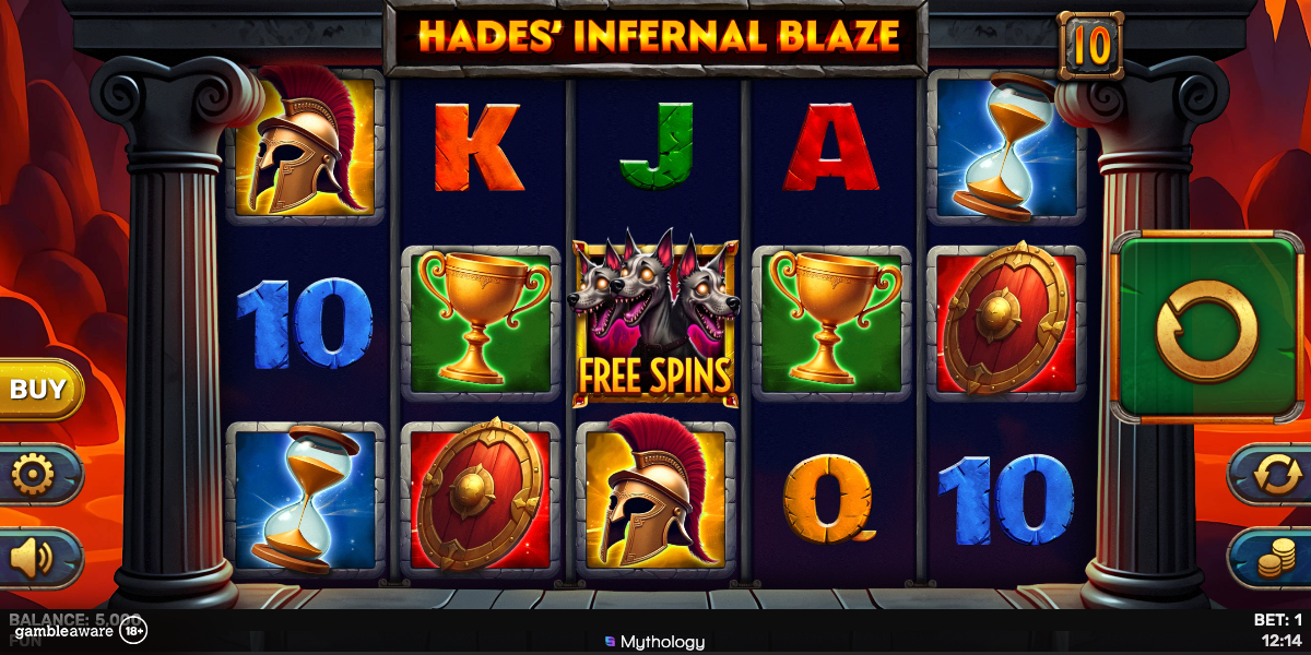 Base game of Hades' Infernal Blaze by Spinomenal