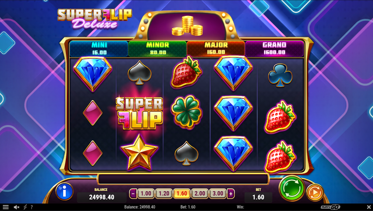 Base game of Super Flip Deluxe by Play’n GO