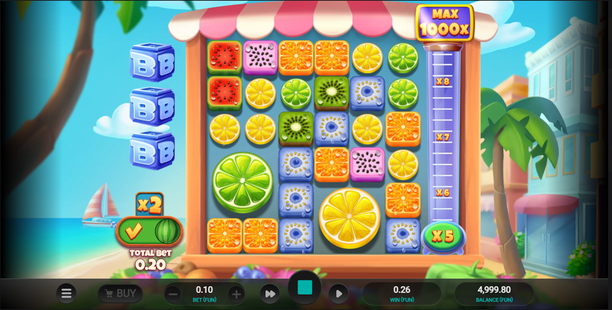 Double bet in Jumbo Juicy by Relax Gaming