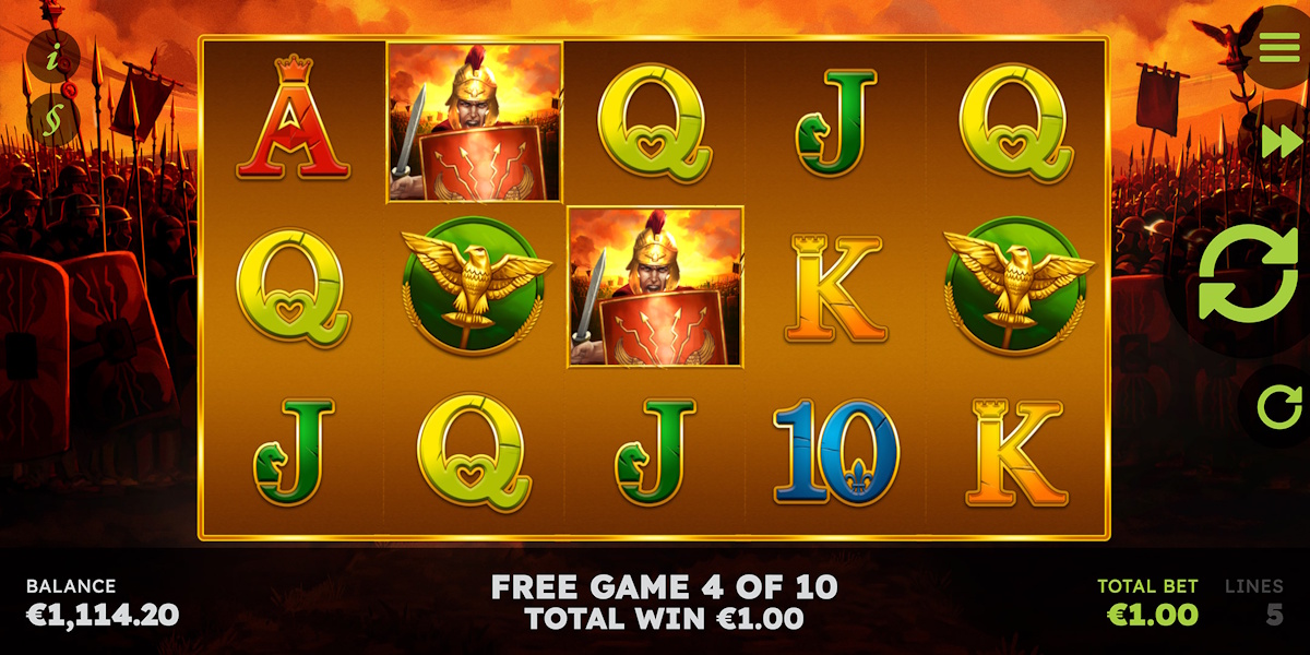 Free game in Roman Legion Flaming Link by GAMOMAT
