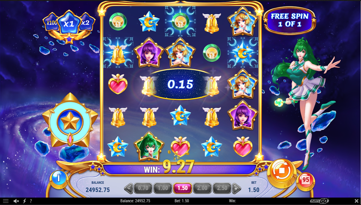 Free spins in Moon Princess Stargazing by Play'n GO