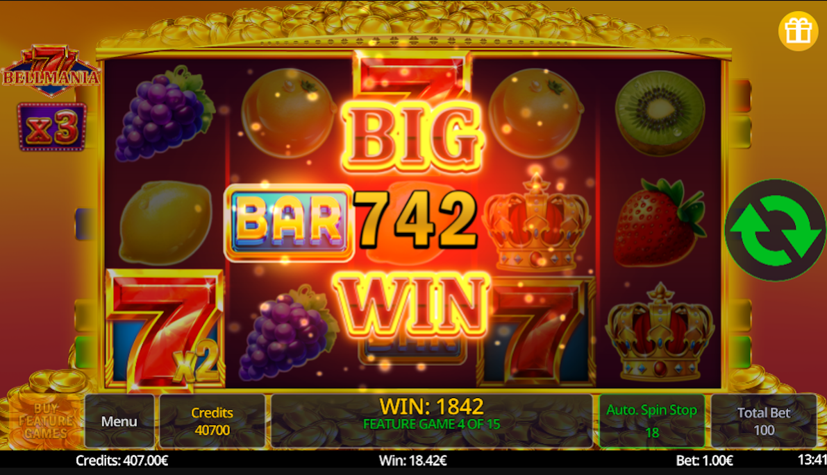 A big win in Bellmania by Swintt
