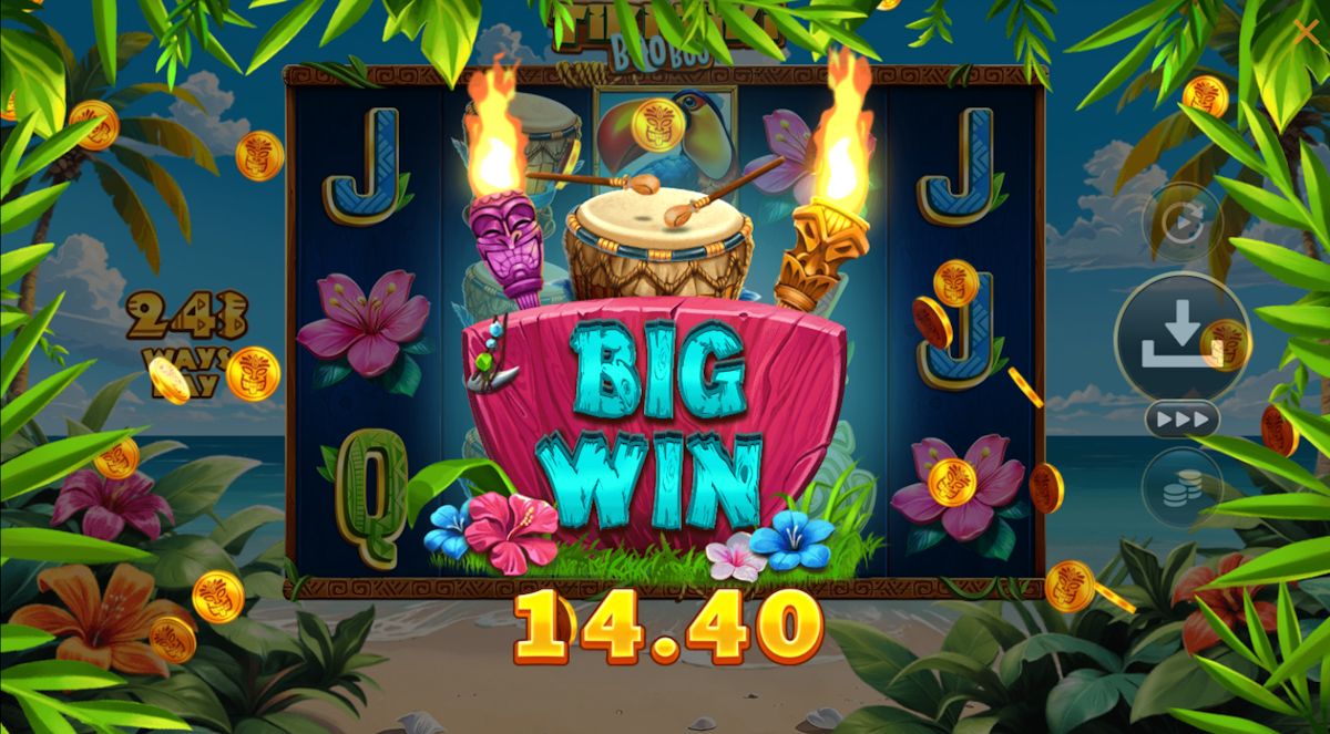 A big win in Tiki Tiki Boo Boo by Amusnet