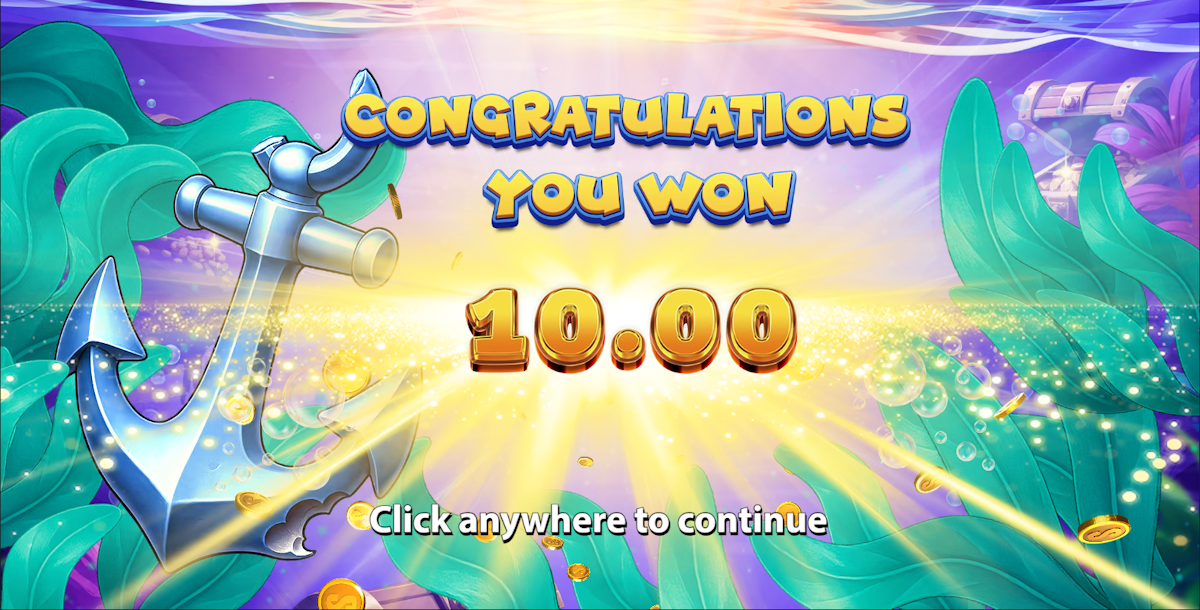 A win in Jaws of Fortune by Stakelogic