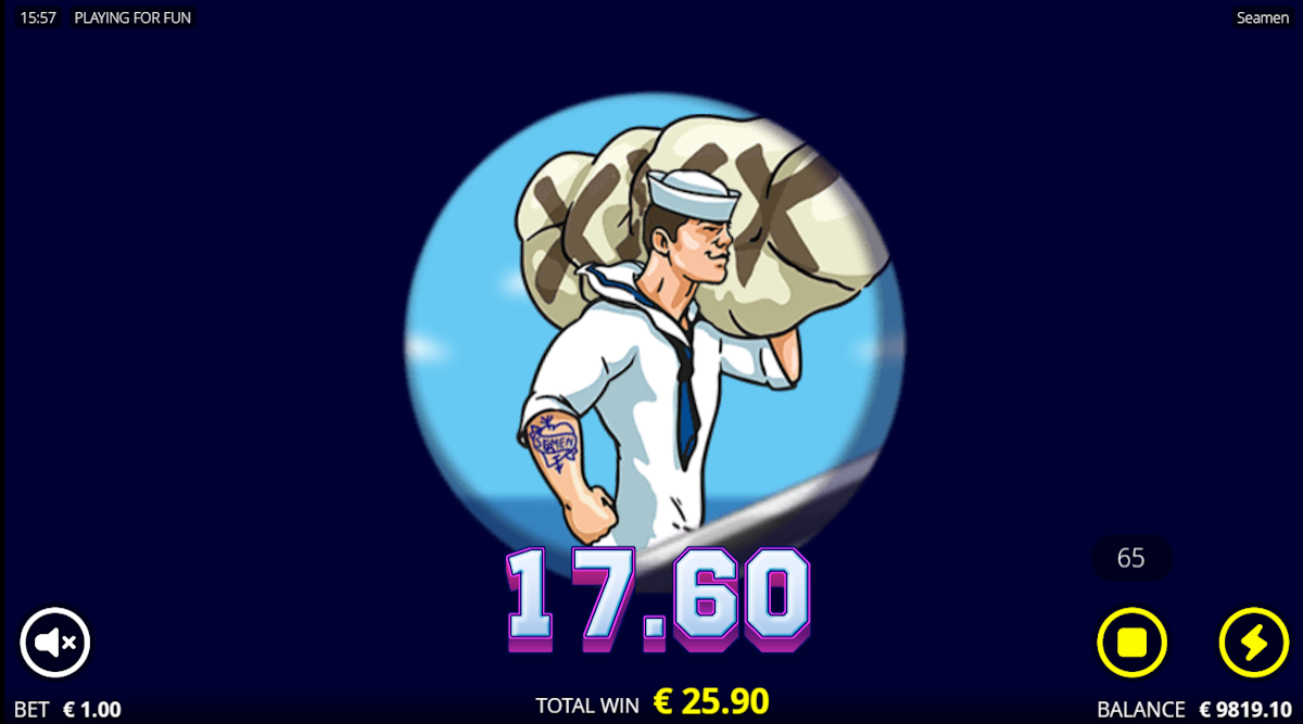 A win in Seamen by Nolimit City