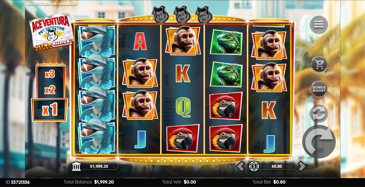 Base game in Ace Ventura Pet Detective Ultranudge by Atlantic Digital