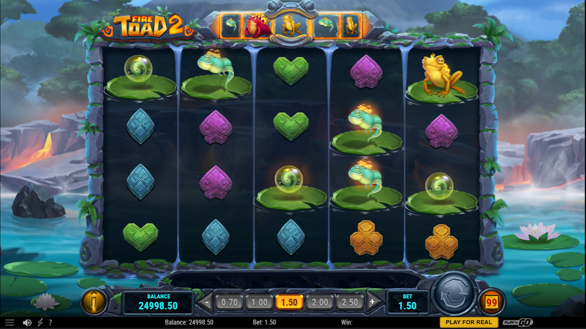 Base game in Fire Toad 2 by Play'n GO