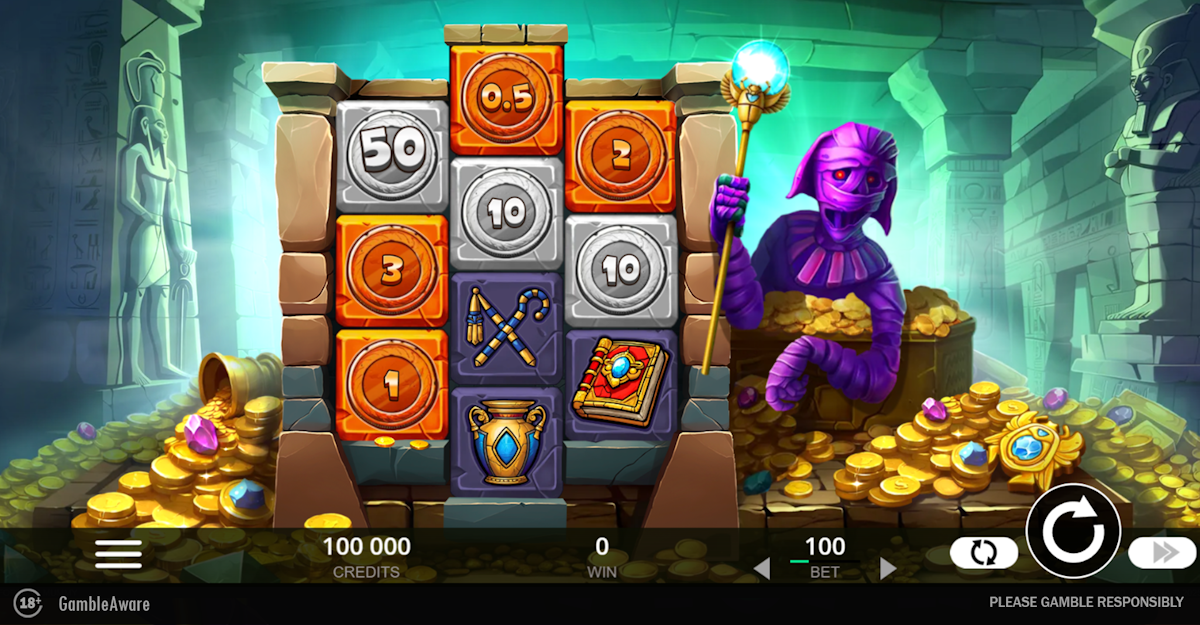 Base game in Fortune Mummy by Belatra