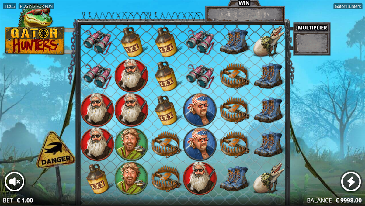 Base game in Gator Hunters by Nolimit City