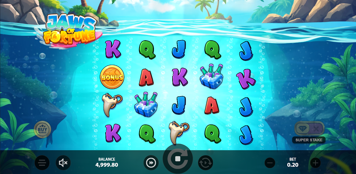 Base game in Jaws of Fortune by Stakelogic