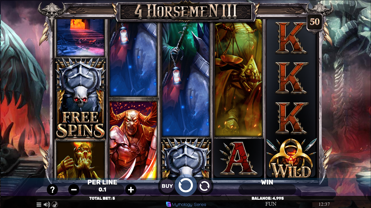 Base game of 4 Horsemen III Inferno by Spinomenal