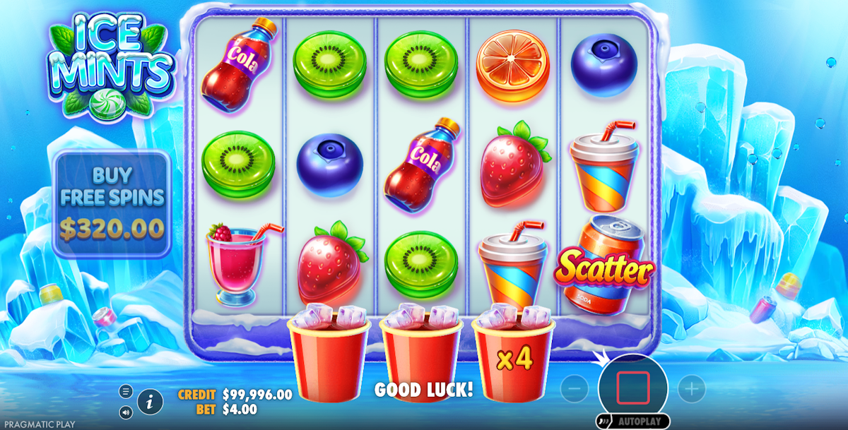 Base game of Ice Mints by Pragmatic Play