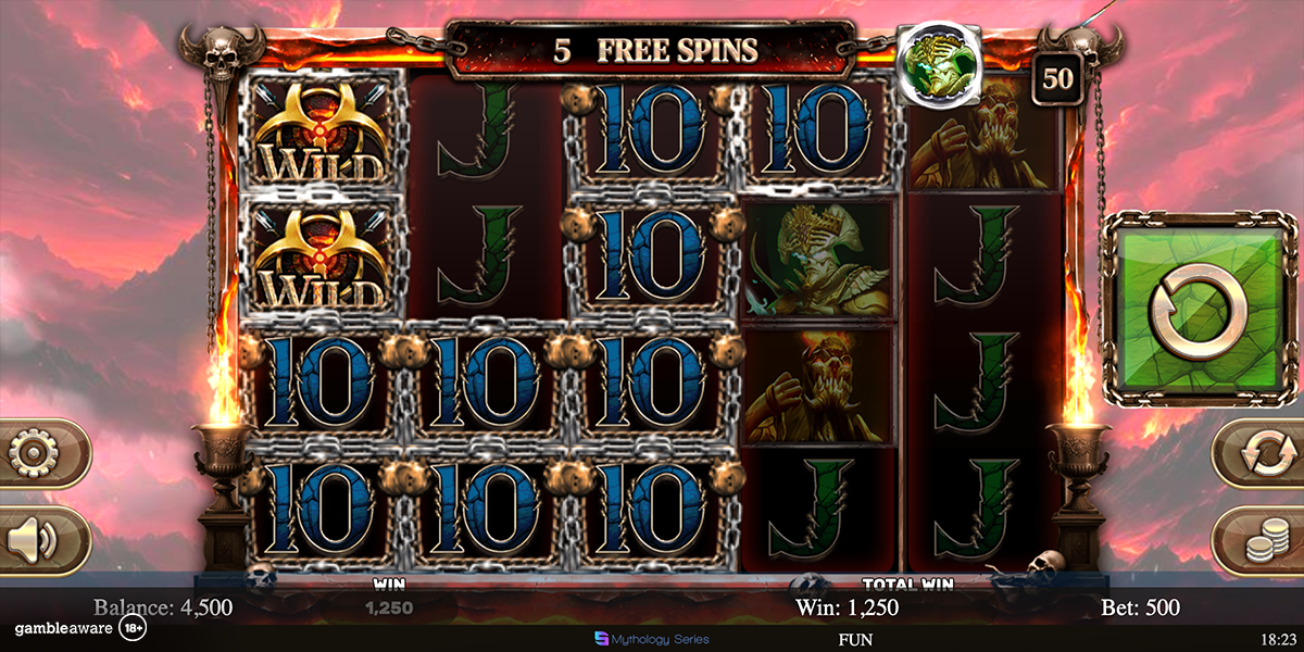 Free spins in 4 Horsemen III Inferno by Spinomenal